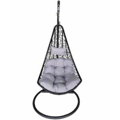 Hojdacie kreslo Murcia čierna s poduškou  www.69x.sk