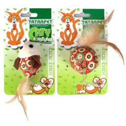 Hračka pre mačku loptička natural 5 cm TATRAPET www.69x.sk