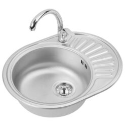 Jednokomorový drez Aston 40 + batéria 570 x 440 Alveus www.69x.sk