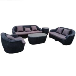 Komplet technoratanový Rhodes grafit Merkury Market www.69x.sk