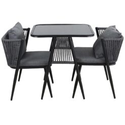 Komplet záhradného nábytku Korfu šedá  www.69x.sk