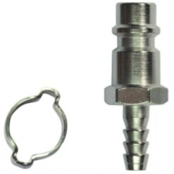 Koncovka hadice 6x11 na rýchlospojku + svorka Stanley www.69x.sk