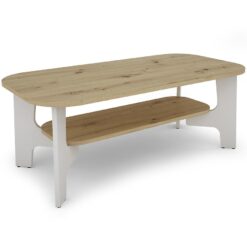 Konferenčný stolík Palermo 110x55 Artisan/Biela MRKURY MARKET www.69x.sk