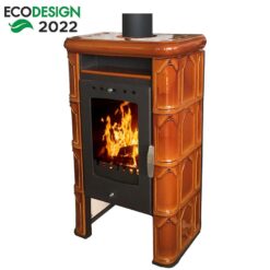 Krbové kachle Bergamo II goldbrown 7kw Domofire www.69x.sk