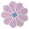 Kúpeľňový koberček Fi 70cm ružový Cotton Floral Merkury Market www.69x.sk