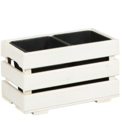 Kvetináč 23x43x26 cm biela 2V Merkury Market www.69x.sk