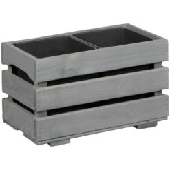 Kvetináč 23x43x26 cm šedá 2V Merkury Market www.69x.sk