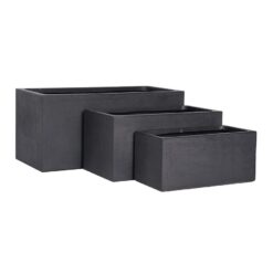 Kvetináč LT24683-3S 80x37x37 P190 čierna Merkury Market www.69x.sk