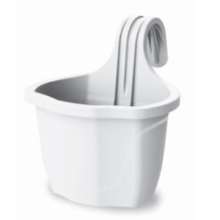 Kvetináč Nizza Balcony S 23x18x24,5h 3lt Biely Nbw-23 Merkury Market www.69x.sk