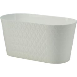 Kvetináč Sahara Diament Petit 27 cm biely Merkury Market www.69x.sk