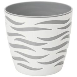 Kvetináč Sahara duo 14 cm biela + platinová Merkury Market www.69x.sk