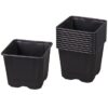 Kvetináč V plastový čierny 9x9x8cm; 10ks Merkury Market www.69x.sk