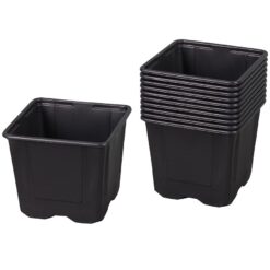 Kvetináč V plastový čierny 9x9x8cm; 10ks Merkury Market www.69x.sk