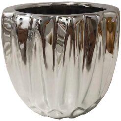 Kvetináč YS44194 Electroplating Effect 11x11x10 Silver Merkury Market www.69x.sk