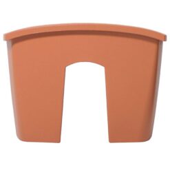 Kvetináč na zábradlie Crown  DCRO240 19511 R624 terakota Merkury Market www.69x.sk