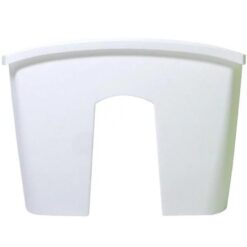 Kvetináč na zábradlie Crown  DCRO240 19511 S449 biely Merkury Market www.69x.sk