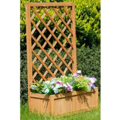 Kvetináč s mriežkou QS1704-2 60x28,5x100 cm žltý Merkury Market www.69x.sk