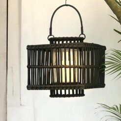 Lampáš Koko Square Rattan/Glass Merkury Market www.69x.sk