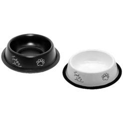 Miska nerezová matná farebná s potlačou 0,22 l/11 cm TATRAPET www.69x.sk