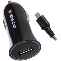 Nabíjačka USB 12/24V Swissten 1AMP + kábel MICRO USB Swissten www.69x.sk