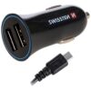 Nabíjačka USB 12/24V Swissten 2,4AMP 2xUSB + kábel MICRO USB Swissten www.69x.sk