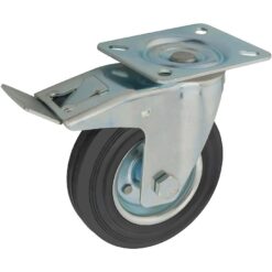 Nábytkové koliesko čierne 125 mm/125 kg, doska otočná Merkury Market www.69x.sk