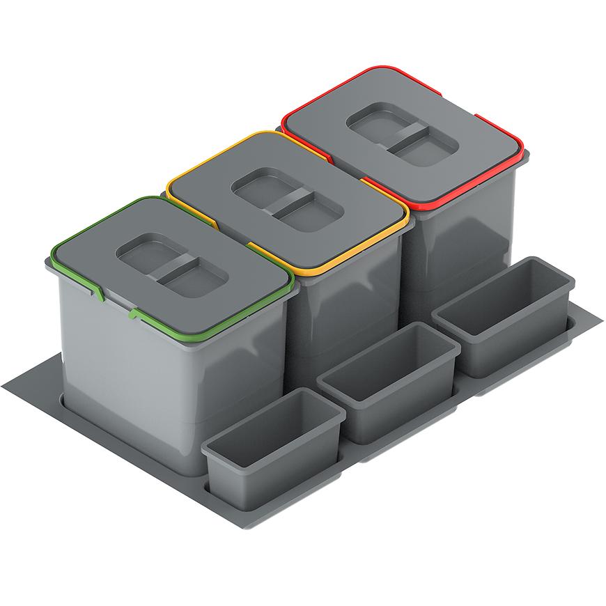 Nádoba na odpad Praktiko 80 trojdielna 3x20l Merkury Market www.69x.sk