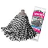 Náhrada strapce na mop Zebra bavlnená čierno-biela Merkury Market www.69x.sk