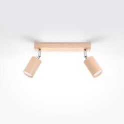 Nástenná lampa Rinne 2 prírodné drevo Merkury Market www.69x.sk