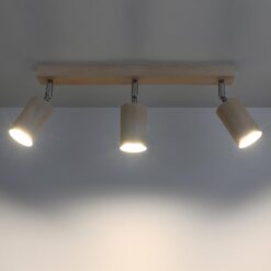 Nástenná lampa Rinne 3 prírodné drevo Merkury Market www.69x.sk