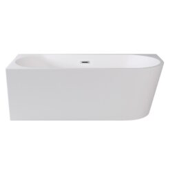 Nástenná rohová voľne stojaca vaňa Zoya 150/75 vľavo + klik-clack s čiernym prepadom Besco www.69x.sk