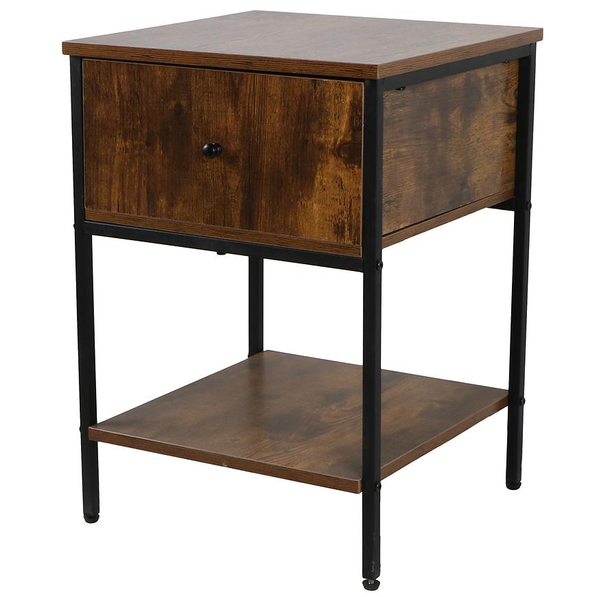 Nočný Stolík Loft 8624 E dark vintage wood Merkury Market www.69x.sk