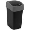 Odpadkový kôš 45 L  čierny/strieborný 229411 Merkury Market www.69x.sk