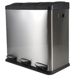 Odpadkový kôš 60 l (3x20 l) strieborná matná Merkury Market www.69x.sk