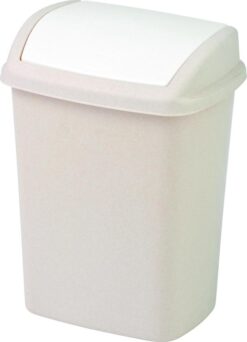 Odpadkový kôš s vyklápacím vekom "Dominik" 10 L béžový lux/ béžový 176504 Merkury Market www.69x.sk