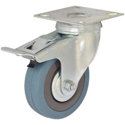 Otočné pojazdné koliesko s brzdou 100 mm/65 kg montážna doska Merkury Market www.69x.sk