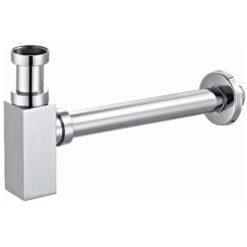 Ozdobný štvorcový chrómový Polsifón na fľašu Lux Akces www.69x.sk