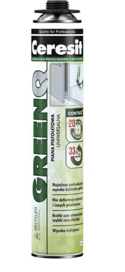 PATTEX GreenQ – pištoľová EKO Pena  750ML Ceresit www.69x.sk