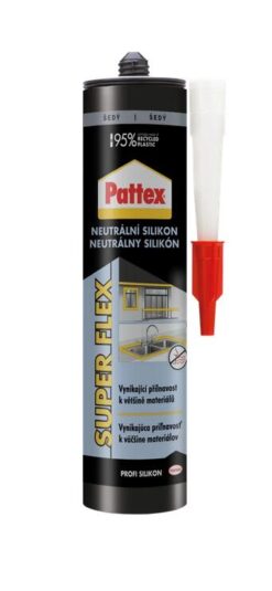 PATTEX Neutrálny silikón - sivý 280ml Pattex www.69x.sk