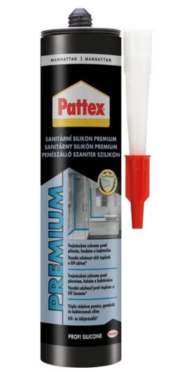 PATTEX Sanitárny silikón Premium trojitá ochrana proti plesniam manhatan 310 ml Pattex www.69x.sk