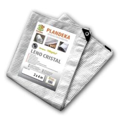Plachta vystužená Leno Cristal 3x4m, 100G -priehladná Merkury Market www.69x.sk