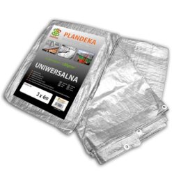 Plachta zosílená silver 3 x 4 m, 120G Merkury Market www.69x.sk