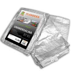 Plachta zosílená silver 5 x 8 m, 120 g Merkury Market www.69x.sk