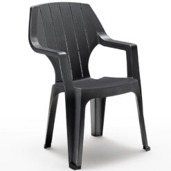 Plastová stolička Alta grafit  www.69x.sk