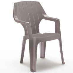 Plastová stolička Alta taupe  www.69x.sk