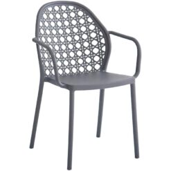 Plastová stolička antracit  www.69x.sk
