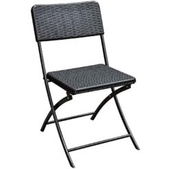 Plastová stolička skladacia čierna Merkury Market www.69x.sk