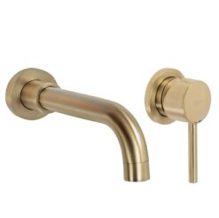 Podomietková umývadlová batéria Rea Lungo Long zlatá brúsená + box REA www.69x.sk