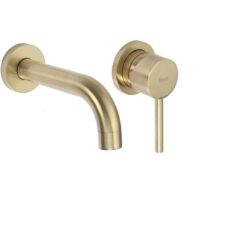 Podomietková umývadlová batéria Rea Lungo zlatá brúsená REA www.69x.sk