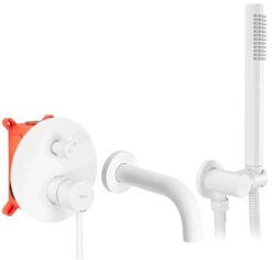 Podomietková vaňová batéria Rea Lungo biela + box REA www.69x.sk